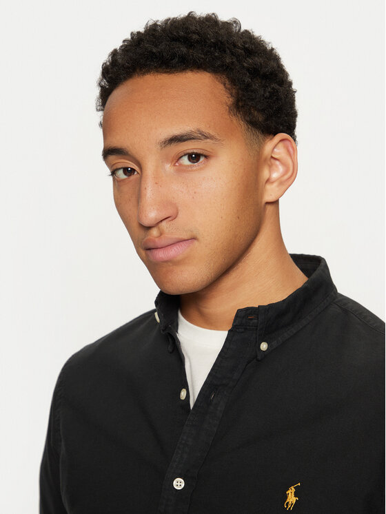 Polo Ralph Lauren Polo Ralph Lauren Marškiniai 710767828001 Juoda Slim Fit