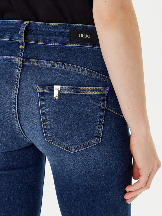 Liu Jo Liu Jo Jeans hlače UF5006 D4615 Mornarsko modra Regular Fit