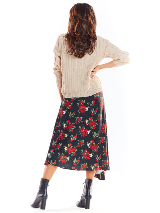 Awama Awama Sukně A328 Černá Basic Fit