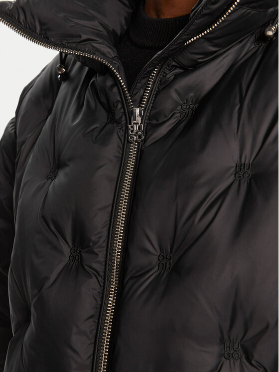 HUGO HUGO Ziemas jaka 50547205 Melns Regular Fit