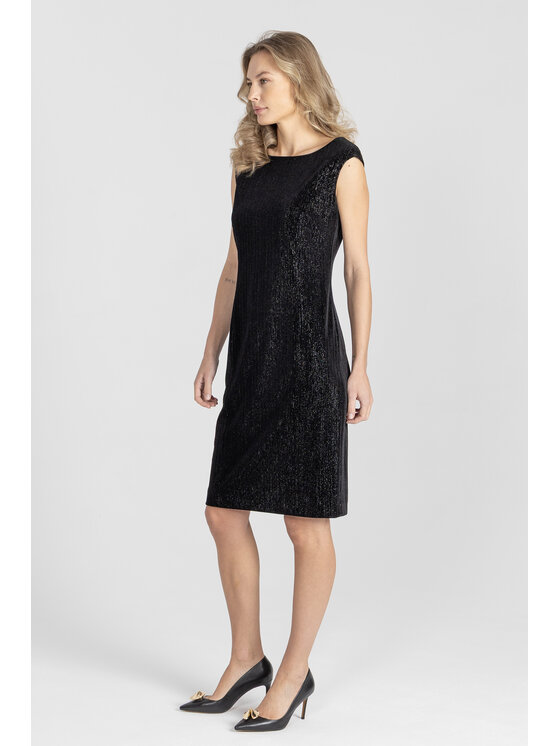 Deni Cler Milano Deni Cler Milano Sukienka wieczorowa W-DC-3179-E5-M9-90-1 Czarny Regular Fit