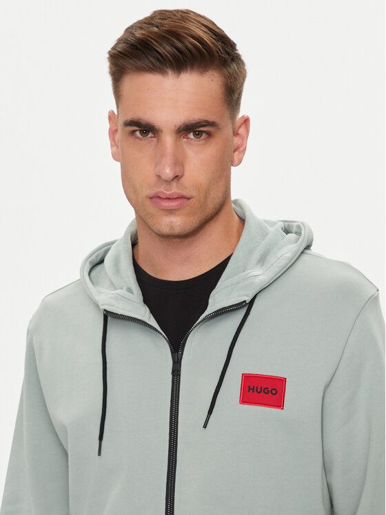 HUGO Hugo Majica dugih rukava Daple212 50447972 Zelena Regular Fit