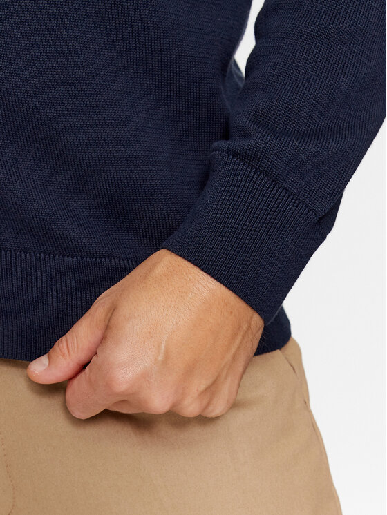 Gant Gant Pletena jopica Casual Cotton Zip 8030164 Mornarsko modra Regular Fit