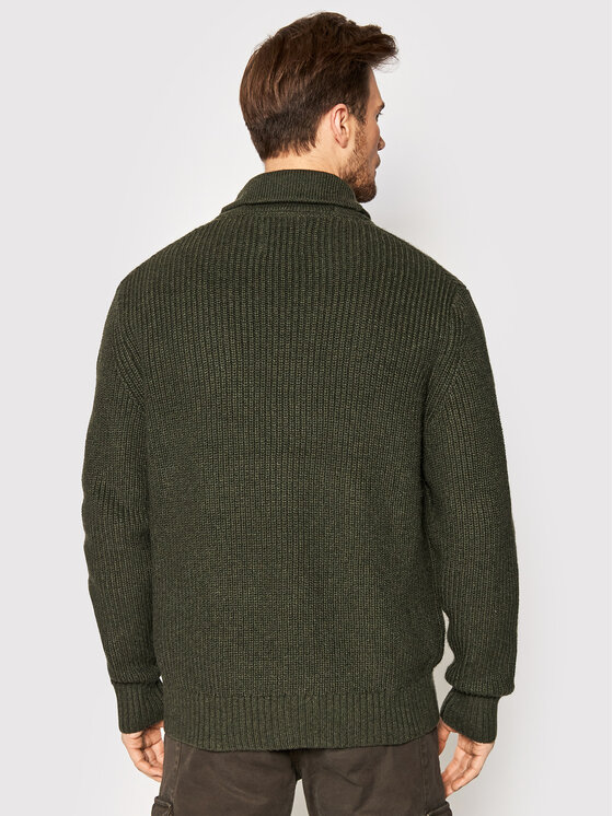 American Eagle American Eagle Pletena jopica 014-1149-1666 Zelena Regular Fit