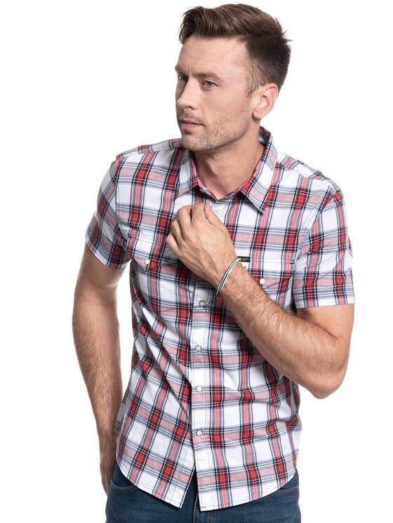 Lee Lee Camicia WESTERN SS SHIRT Rosso Regular Fit