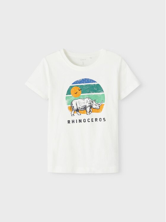 NAME IT Tricou 13213252 Alb Regular Fit