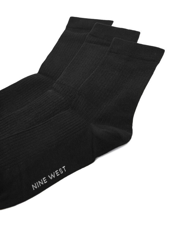 Nine West Nine West Șosete lungi CEO_BR_NW_25081_W_AW25 (3 PACK) Negru