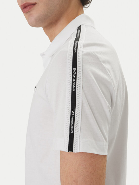 EA7 Emporio Armani EA7 Emporio Armani Tricou polo 7M001477 AF10375 U0002 Alb Regular Fit