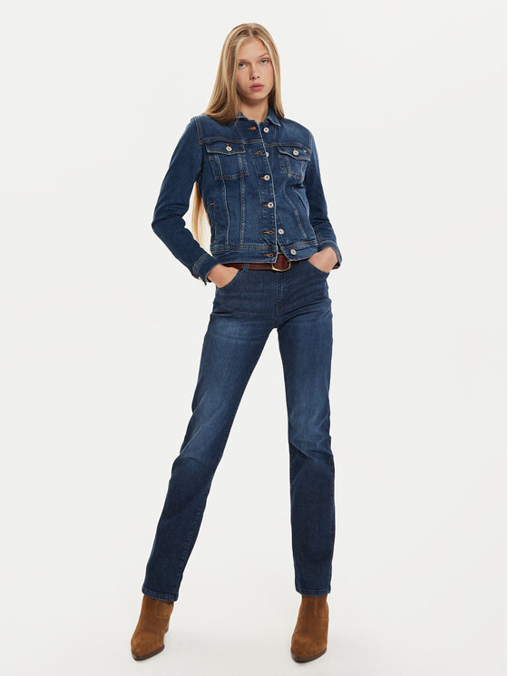 Mustang Mustang Giacca di jeans Santa Rosa 1015593 Blu scuro Regular Fit