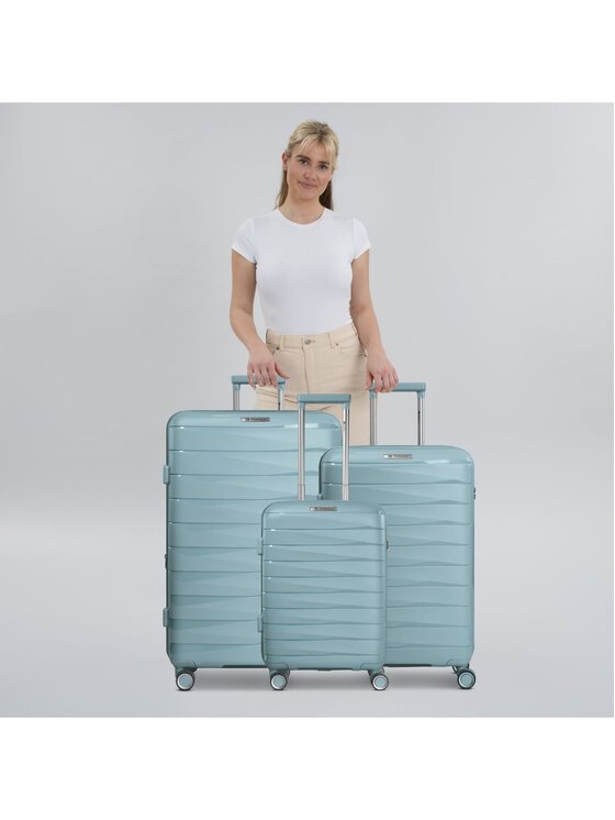 Franky Franky Komplet walizek 301060 Błękitny