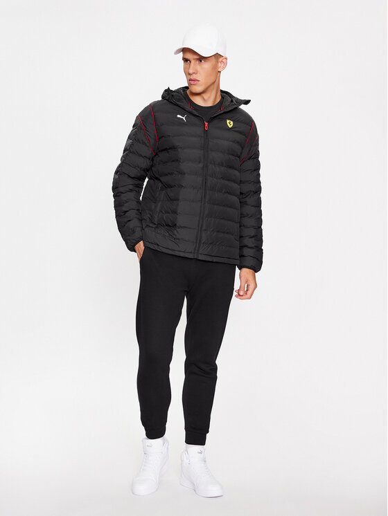 Puma Puma Kurtka przejściowa Scuderia Ferrari Race T7 620934 Czarny Regular Fit
