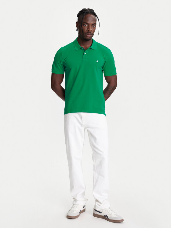United Colors Of Benetton United Colors Of Benetton Polo marškinėliai 3089J3179 Žalia Regular Fit
