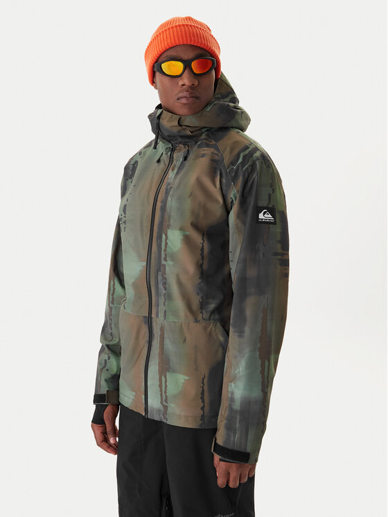 Quiksilver Geacă pentru snowboard Muldrow EQYTJ03493 Verde Regular Fit
