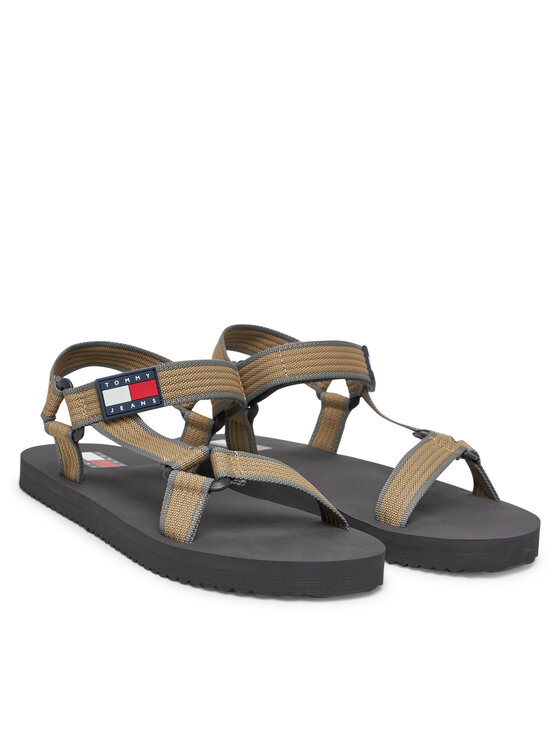 Tommy Jeans Tommy Jeans Sandały Tjm Casual Sandal EM0EM01563 Brązowy