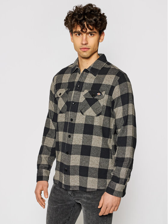 Dickies Dickies Košeľa Unisex New Sacramento DK0A4XDZGYM Sivá Regular Fit