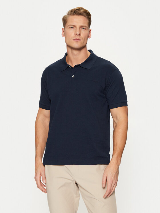 Guess Jeans Polo M4BP29 KCJV1 Granatowy Regular Fit