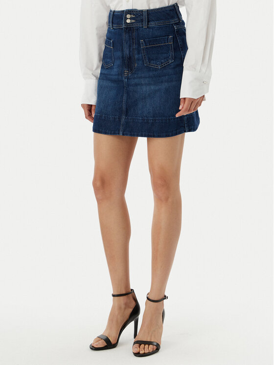 BOSS BOSS Джинсова спідниця 50559404 Голубий Regular Fit