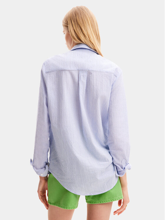 Desigual Desigual Camicia Hamburgo 24SWCW37 Blu Regular Fit