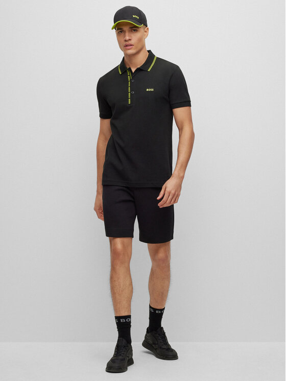 BOSS Boss Polo majica 50469391 Črna Slim Fit