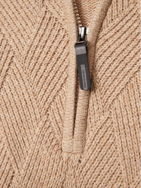 Pierre Cardin Pierre Cardin Sweter C5 51122/5076/8115 Beżowy Regular Fit