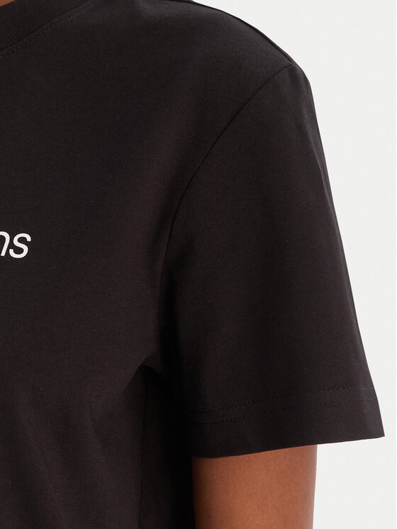 Calvin Klein Jeans Calvin Klein Jeans T-shirt A- Inst. Logo Classic LV047C912G Crna Regular Fit