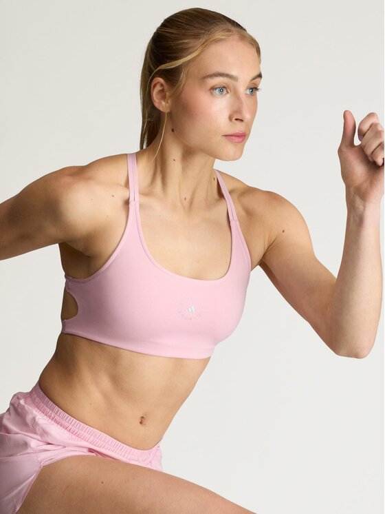 adidas by Stella McCartney adidas by Stella McCartney Koszulka techniczna 162098 Różowy jasny Fitted Fit