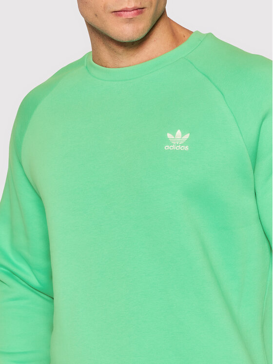 adidas Sweatshirt adicolor Essentials Trefoil HE9425 Grün Regular Fit