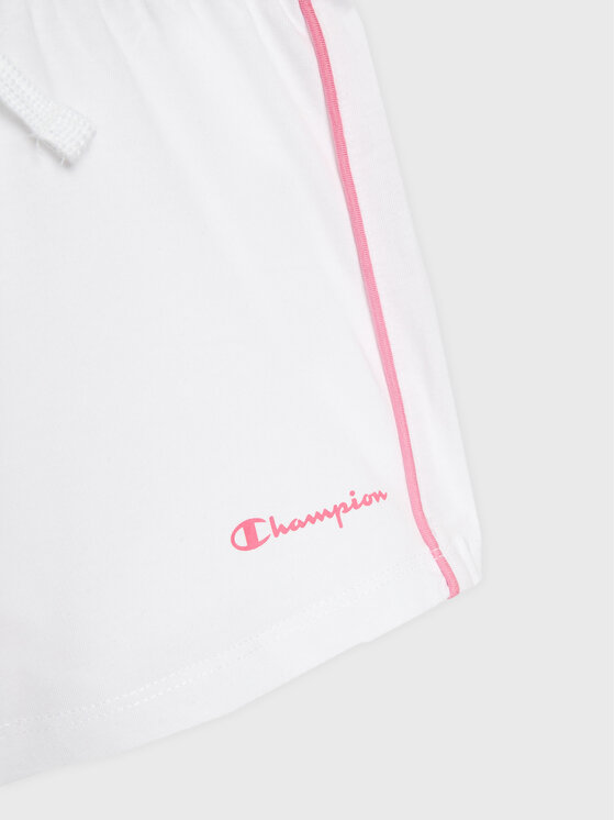 Champion Champion Szorty sportowe 404669 Biały Regular Fit