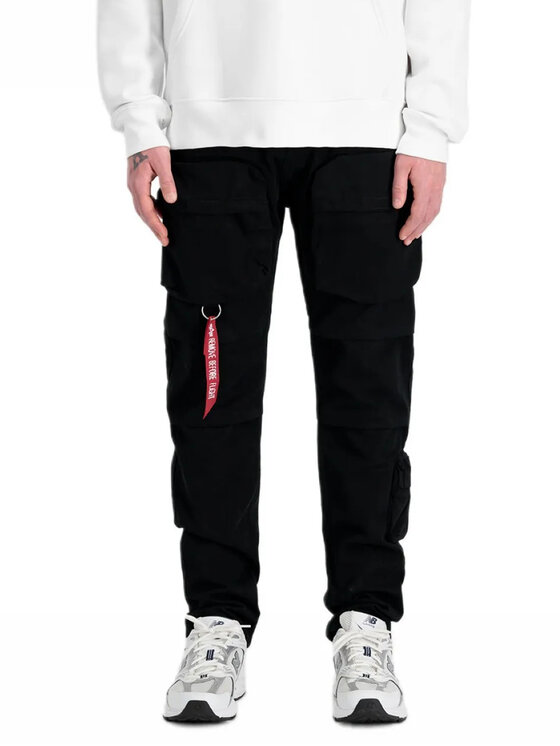 Alpha Industries Alpha Industries Bavlnené nohavice AI.148207-03-32 Čierna Straight Leg