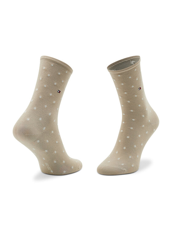 Tommy Hilfiger Tommy Hilfiger 2er-Set hohe Damensocken 100001493 Beige