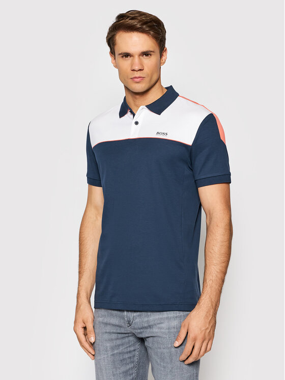 Boss Polo Paule 1 50452722 Granatowy Slim Fit Modivo.pl