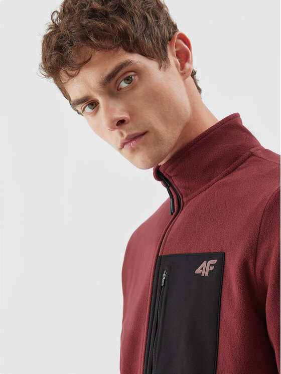 4F 4F Fliis 4FAW23TFLEM123 Bordoopunane Regular Fit