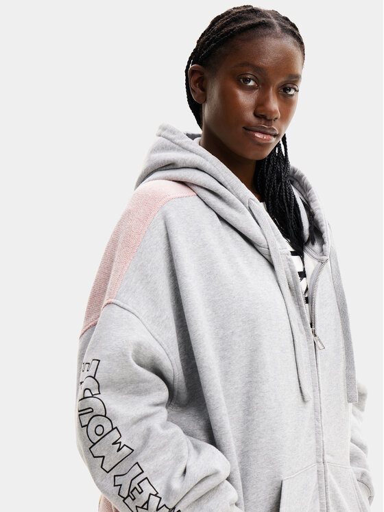 Desigual Sweatshirt MICKEY Fest 24SWSK02 Grau Oversize | Modivo.de