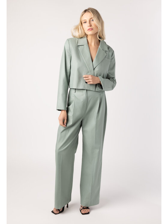 LAURELLA LAURELLA Dámske nohavice Laurella 3UL024901 Zelená Regular Fit