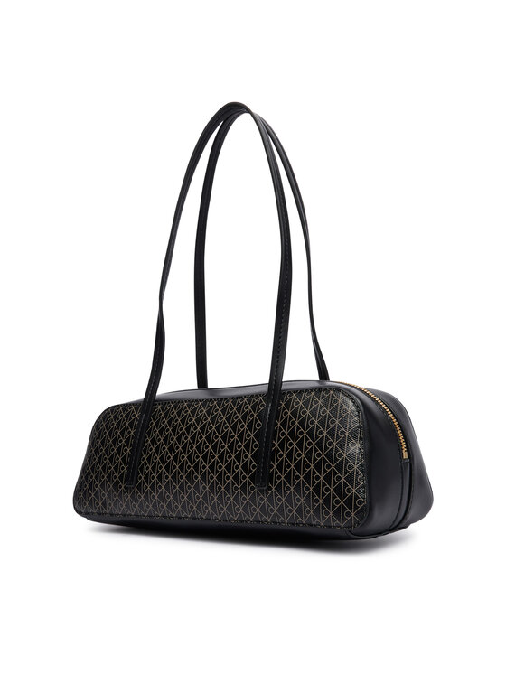 Calvin Klein Calvin Klein Rankinė Emblem Aop Bauletto LV04F3585G Juoda