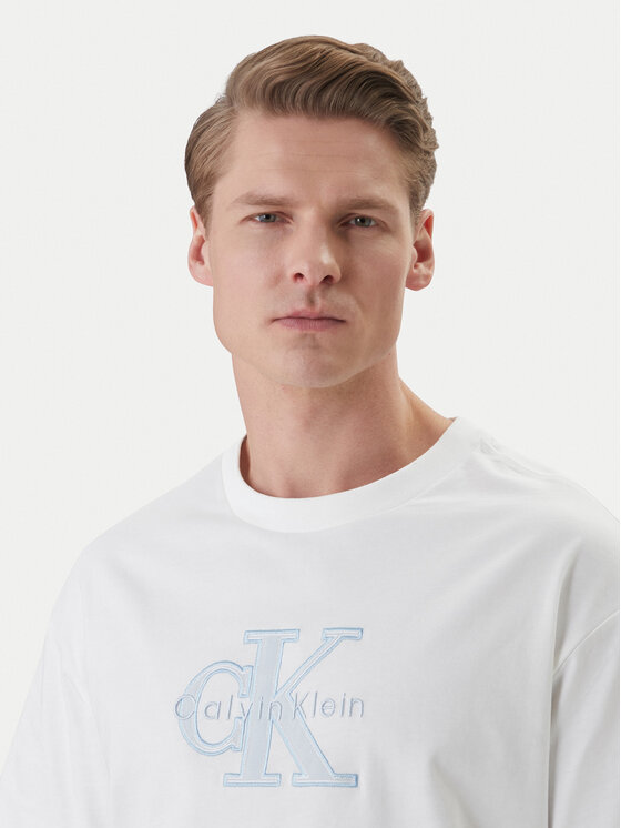 Calvin Klein Jeans Calvin Klein Jeans Tricou LV04RF819G Alb Regular Fit