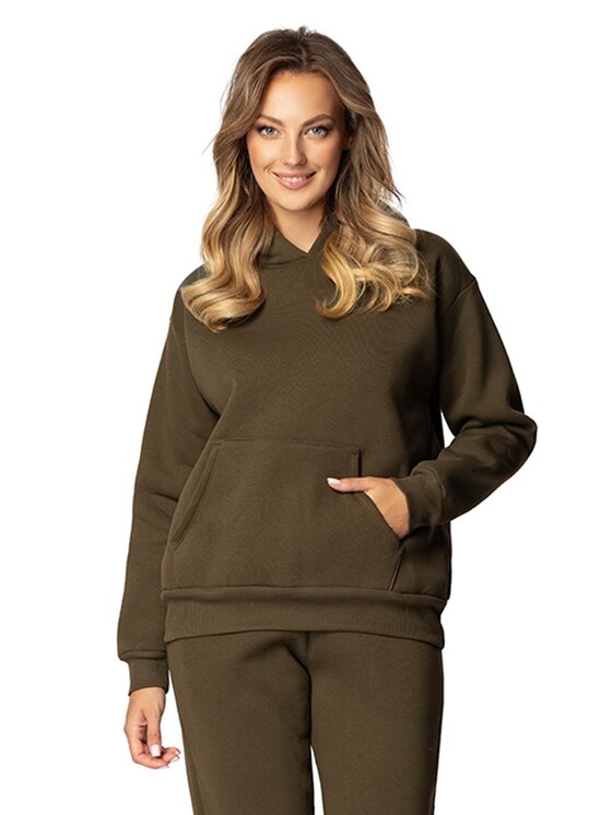 DKaren Sport DKaren Sport Bluza DK-K-B9 Brązowy Classic Fit