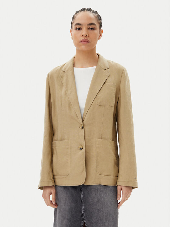 Tommy Hilfiger Sako Ess WW0WW44757 Béžová Regular Fit