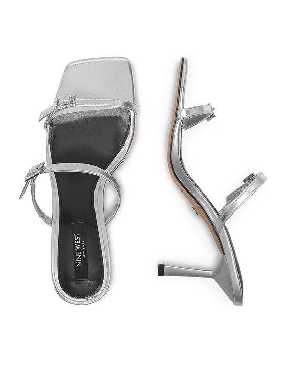 Nine West Nine West Klapki ZL23005-1CC Srebrny