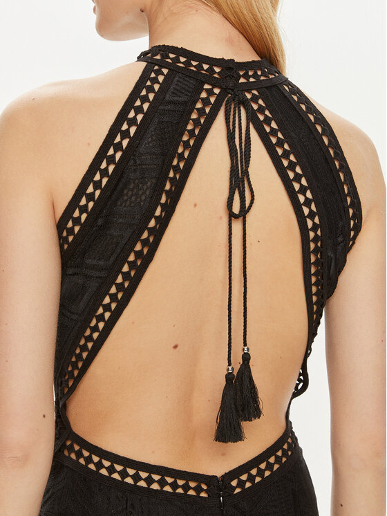 Guess Guess Õhtune kleit W2YK96 K3I20 Must Regular Fit