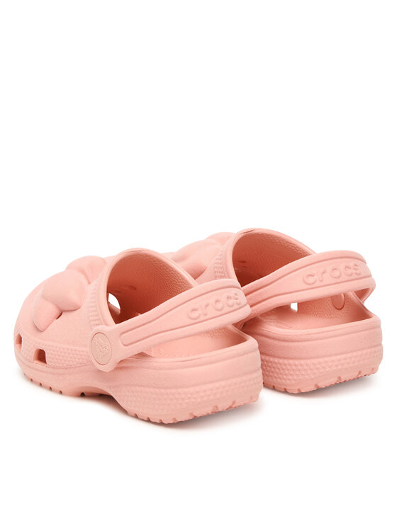 Crocs Crocs Шльопанці Toddler Classic Velvet Bow Clog 211887 Рожевий