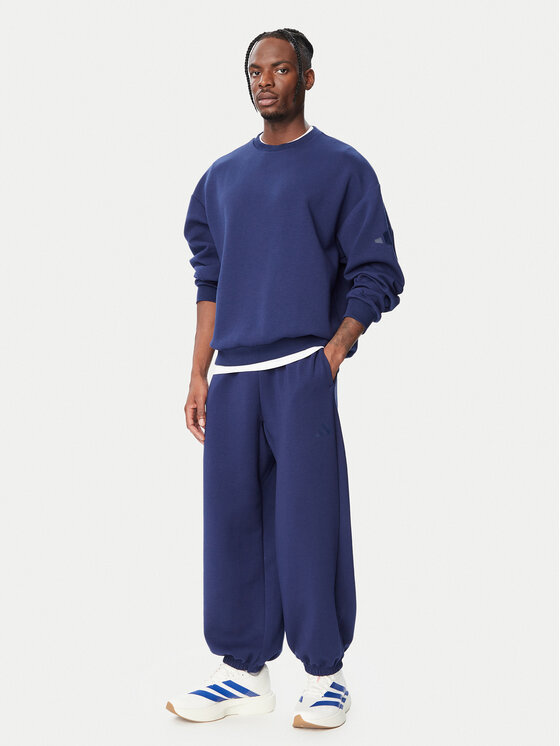adidas adidas Mikina Soft Lux KS2772 Modrá Loose Fit