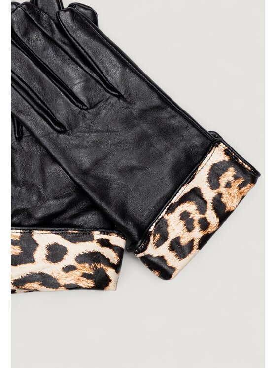 Pieces Pieces Guanti da donna Pcjeora Smart Leather Gloves Nero
