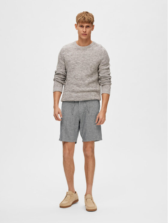 Selected Homme Selected Homme Pantaloncini di tessuto Slhregular-Brody 16087638 Grigio Regular Fit