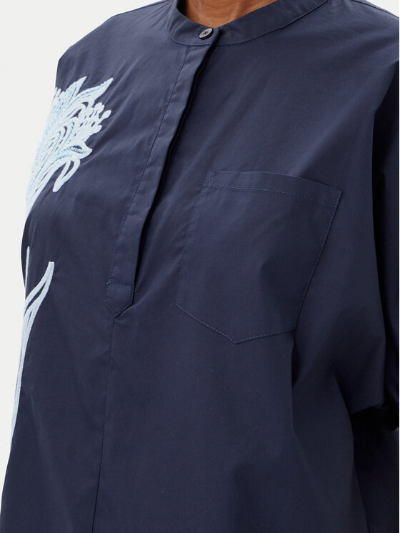 ARTIGLI ARTIGLI Bluse ACBL002227 Dunkelblau Regular Fit