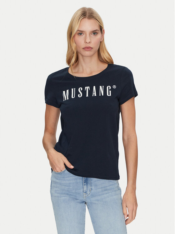 Mustang Mustang Tricou Alma 1013933 Bleumarin Regular Fit