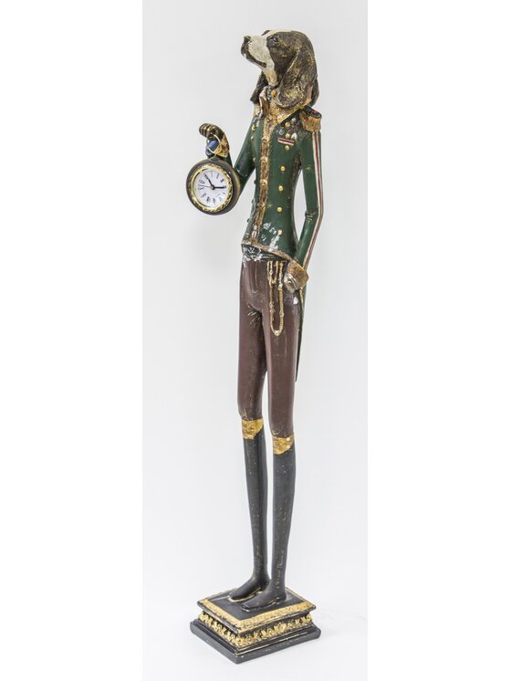 MIAhome MIAhome Figurka psa z zegarkiem 65x10x10 cm MUBWA duża Kolorowy