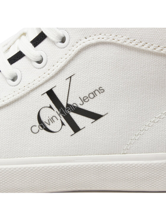 Calvin Klein Jeans Calvin Klein Jeans Сникърси Skater Vulcanized High Cs Ml Mr YW0YW01454 Бял