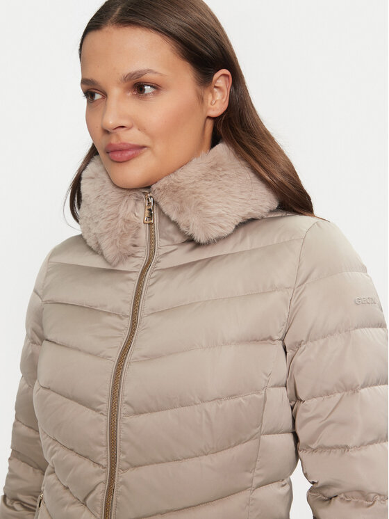 Geox Geox Kurtka puchowa Calithe W4626T T3122 F5025 Beżowy Regular Fit