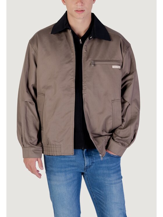 Calvin Klein Jeans Calvin Klein Jeans Bomber A- LS COTTON FZ BLOU Marrone To Fit